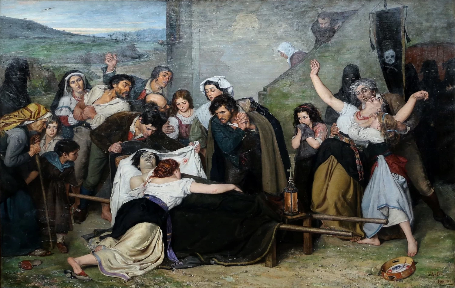 L'assassinato o ricordo della campagna romana - Palais des Beaux, Arts de Lille